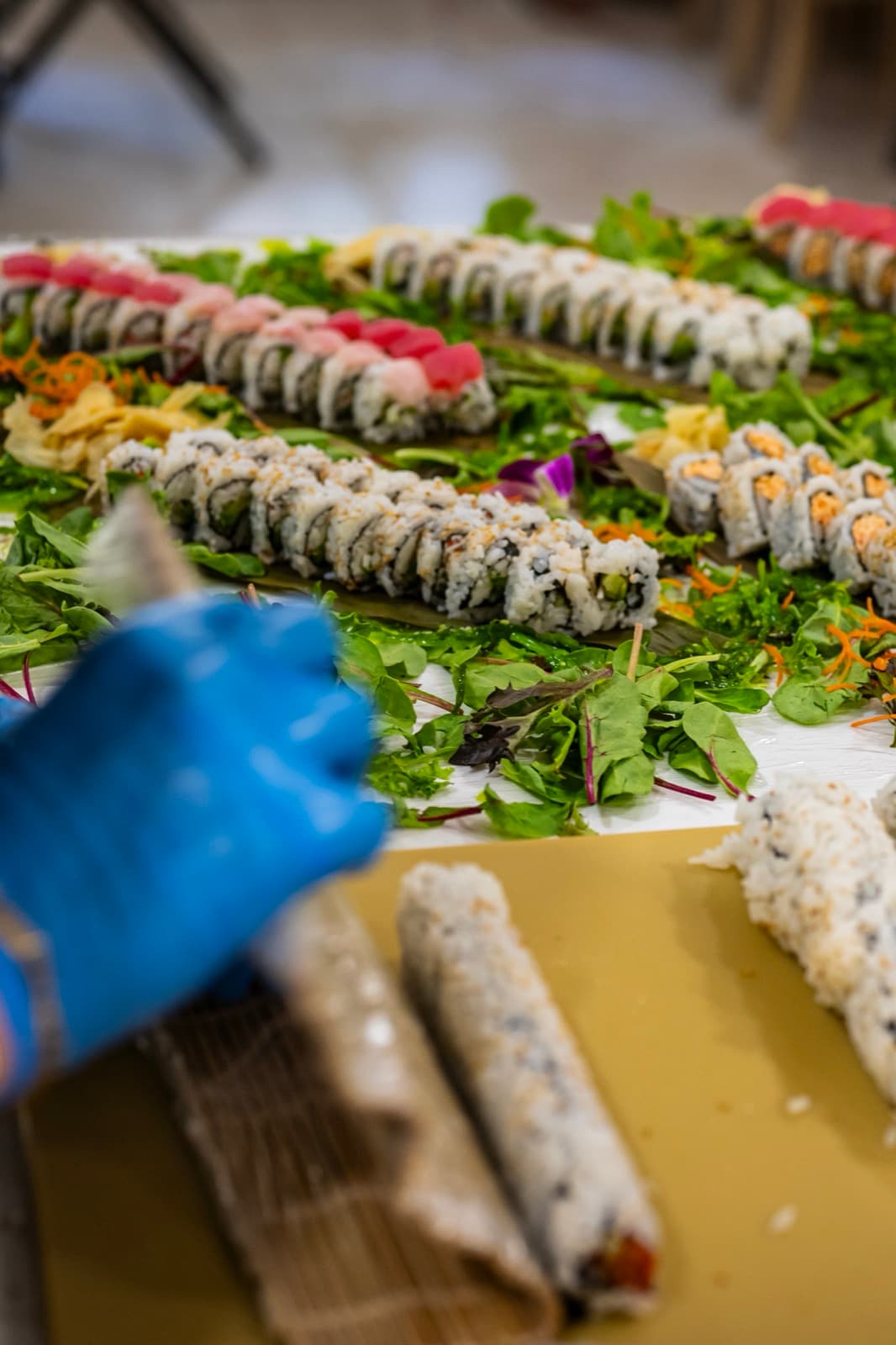 Specialty sushi from a private Sonakase event in Gainesville.